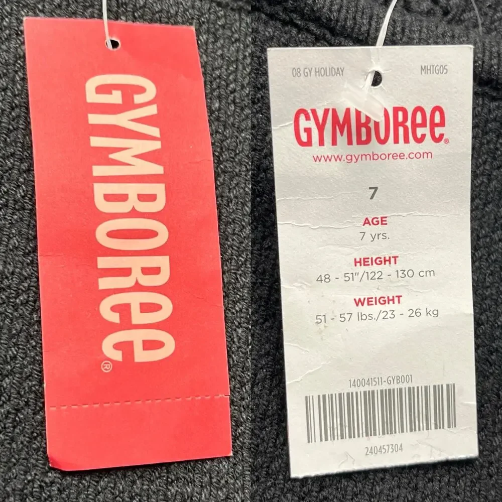 Gymboree Girls Cable Knit Sweater Dress Black 7 Sleeveless New